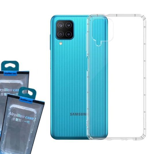 Samsung Galaxy M12 AirPillow Cushion Clear Transparent Back Cover Case