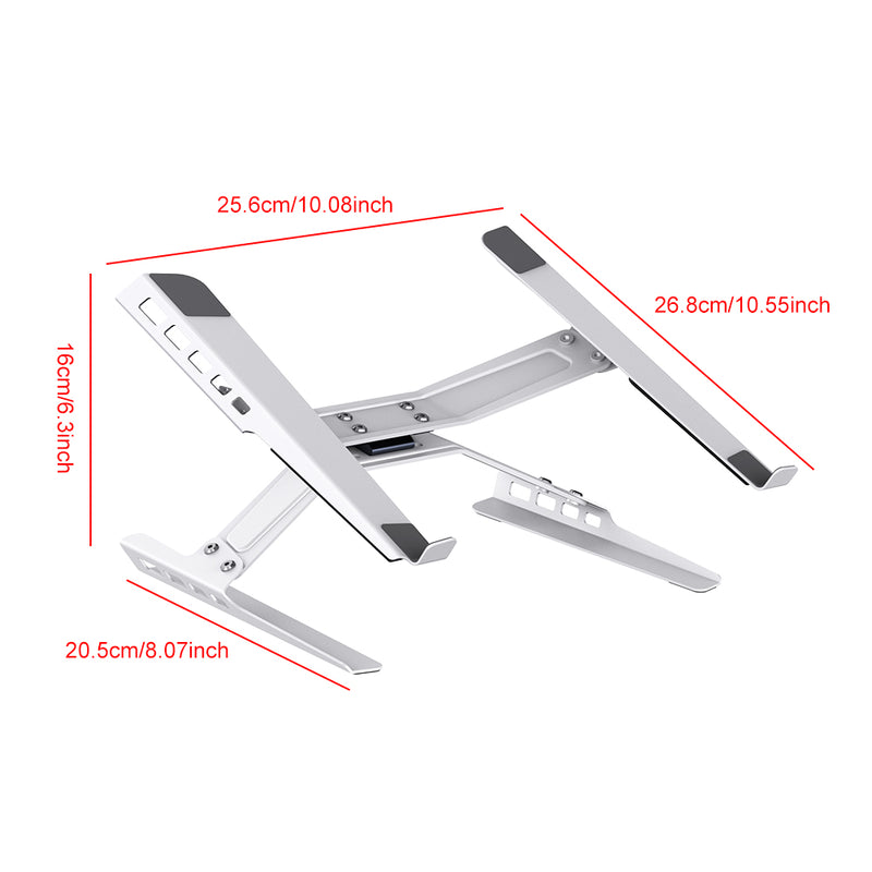 Load image into Gallery viewer, Laptop Stand Adjustable Laptop Holder Riser Carbon Steel Portable Notebook Stand
