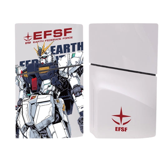 Sony PlayStation PS5 Slim Gundam Theme Replacement Faceplate Shell – Mecha Style Custom Console Cover for PlayStation 5 Slim