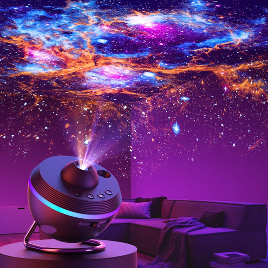 Star Projector, 360 Rotatable Galaxy Projector Wtih Timer,4K 13 HD Film Discsfor Bedroom, Night Light Projector for Kids & Adults Bedroom Christmas Decor - i-Station Mobile Phone & Electronic Device Repair and Accessories