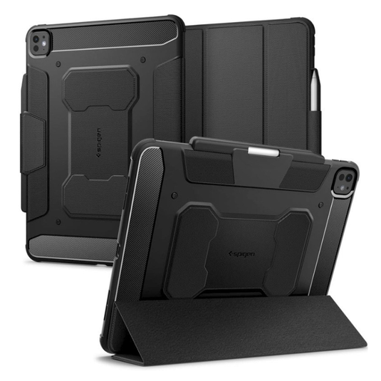 [Built-in Stand] Apple iPad Air 4/5 10.9'' 4/5th Gen (2020/2022) Cover with Pencil Holder Rugged Armor Shockproof Mechanics Series Case - i-Station Mobile Phone & Electronic Device Repair and Accessories