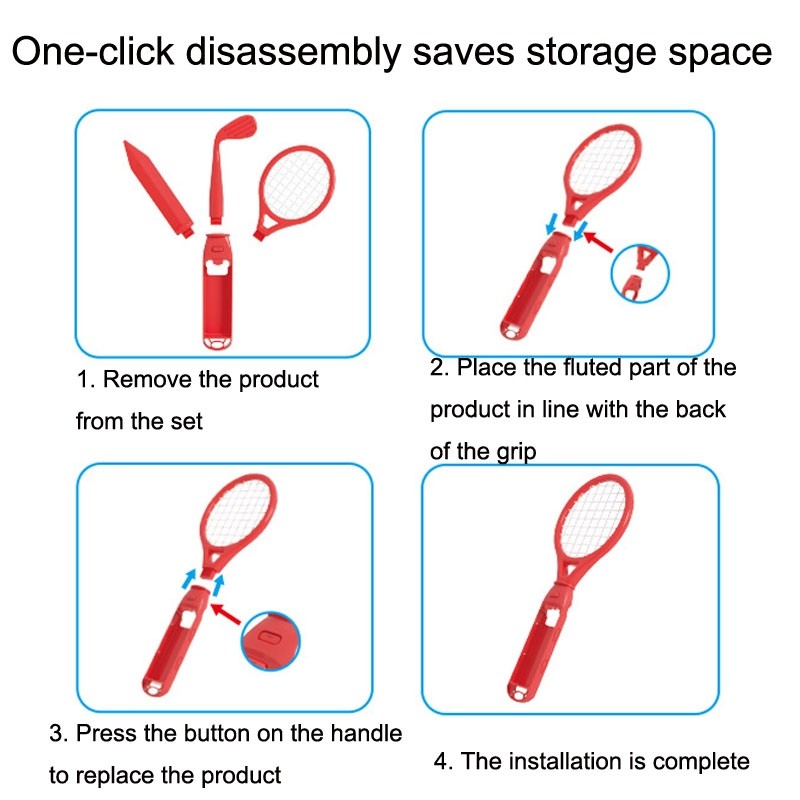 Load image into Gallery viewer, Switch 18 In 1 Lightsaber + Golf Racket + Grip Somatosensory Sports Set - Polar Tech Australia
