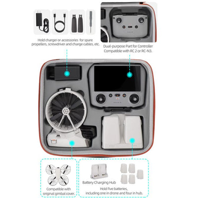 DJI Flip Sunnylife FP-B958 Storage Bag Vlog Aerial Camera Protective Case Accessory - i-Station Mobile Phone & Electronic Device Repair and Accessories