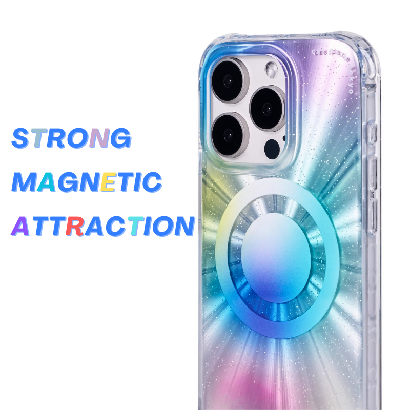 Load image into Gallery viewer, [Magsafe Compatible] [Built-in Stand] Apple iPhone 13/Pro/Pro Max Diamond Magnetic laser Anti-drop BlingBling Series Case
