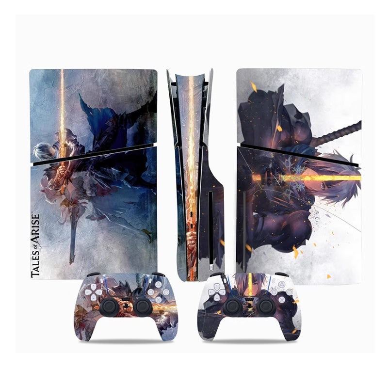 Load image into Gallery viewer, Sony PlayStation PS5 Slim Disc Edition Anime and Gaming Theme Console Skin Sticker – No Residue PVC | Scratch-Resistant Gaming Designs

