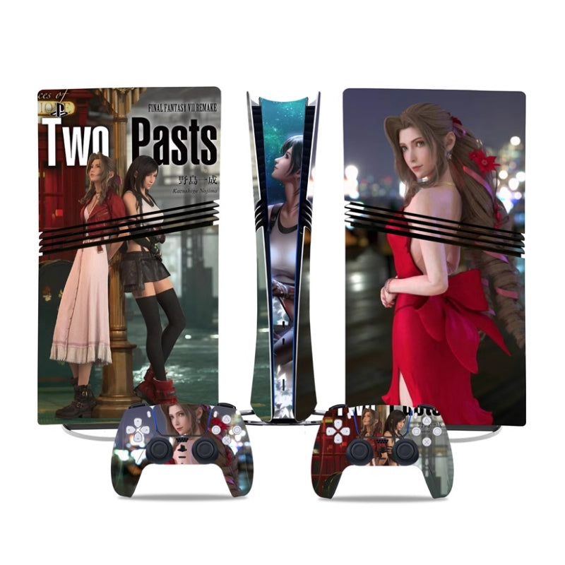 Load image into Gallery viewer, Sony PlayStation PS5 Pro Tifa Lockhart Digital Edition Console Skin Sticker – No Residue PVC | Scratch-Resistant Gaming Designs
