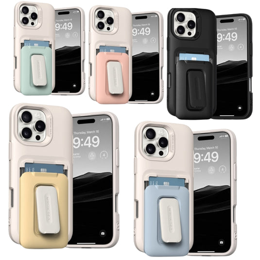 [Built-in Stand][BuIlt-in Card Slot] Apple iPhone 16/Plus/Pro/Pro Max Military-Style Shockproof Phone Case Fashion Series Case