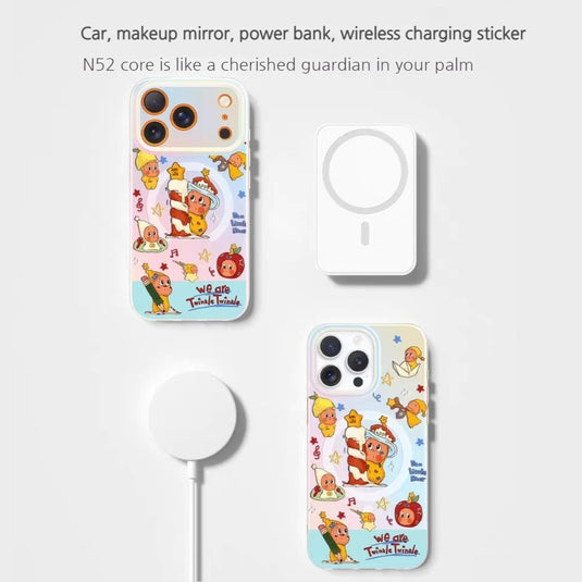 [Magsafe Compatible][Built-in Stand] Apple iPhone 16/Pro/Pro Max/Plus - Cartoon Cute Shockpoof Case