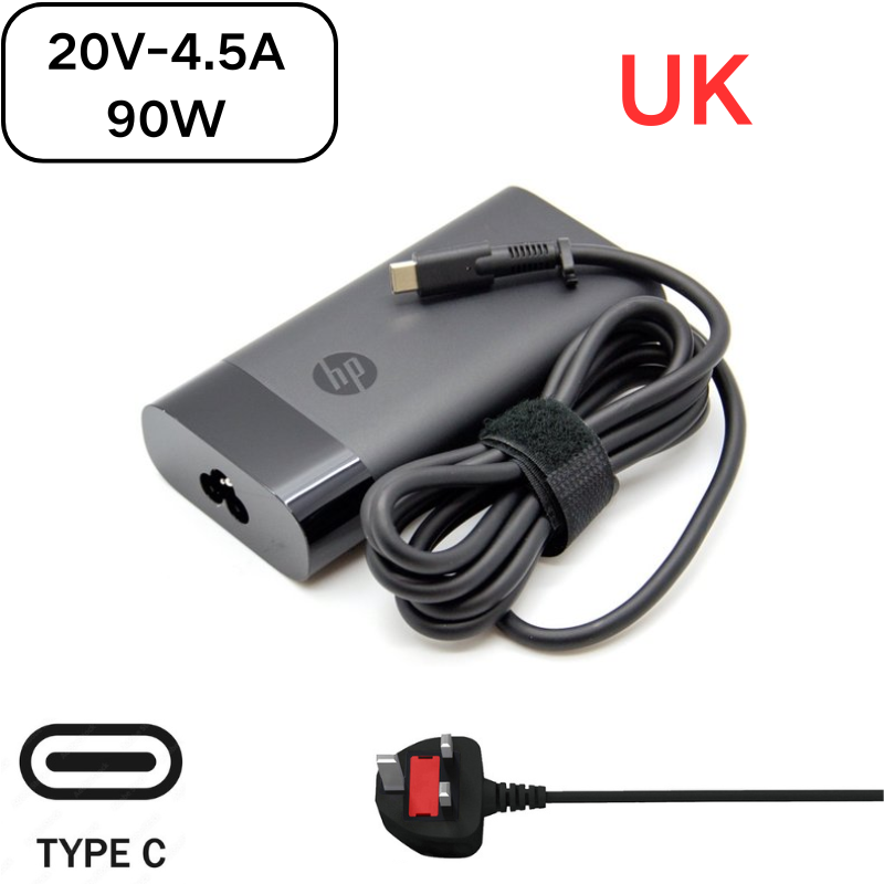Load image into Gallery viewer, [20V-4.5A/90W][Type-C] HP USB C Laptop AC Wall Travel Fast Quick Charger Travel Adapter

