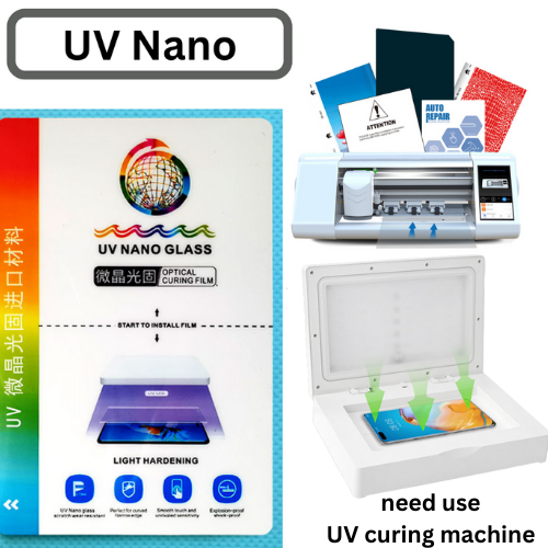 [5 Pieces][UV Nano Glass] Premium Quality Universal Mobile Phone Optical Curing Flim Protector For Cutting Machine - Polar Tech Australia