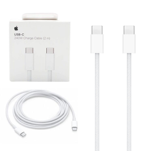 [C to C][2M] Apple 240W Nylon Braid Heavy Duty Apple iPhone 16 15 MacBook Type-C USB C to C PD Fast Charging Data Sync USB Cable - i-Station Mobile Phone & Electronic Device Repair and Accessories