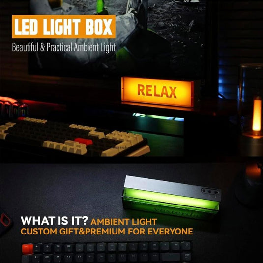 Industrial Vintage Design Style LED Ambient Light Gaming Desk Accessory, Aluminum Alloy Body, Rechargeable - i-Station Mobile Phone & Electronic Device Repair and Accessories