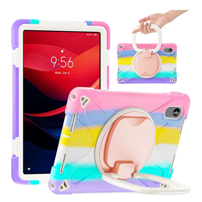 Load image into Gallery viewer, [With Shoulder Strap] Lenovo Idea Tab 11” 2025 (TB336FU/TB336ZU) - 360 Degree Rotation Heavy Duty EVA Kid Friendly Ring Holder Stand Case
