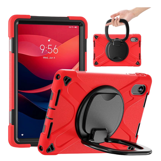 [With Shoulder Strap] Lenovo Idea Tab 11” 2025 (TB336FU/TB336ZU) - 360 Degree Rotation Heavy Duty EVA Kid Friendly Ring Holder Stand Case
