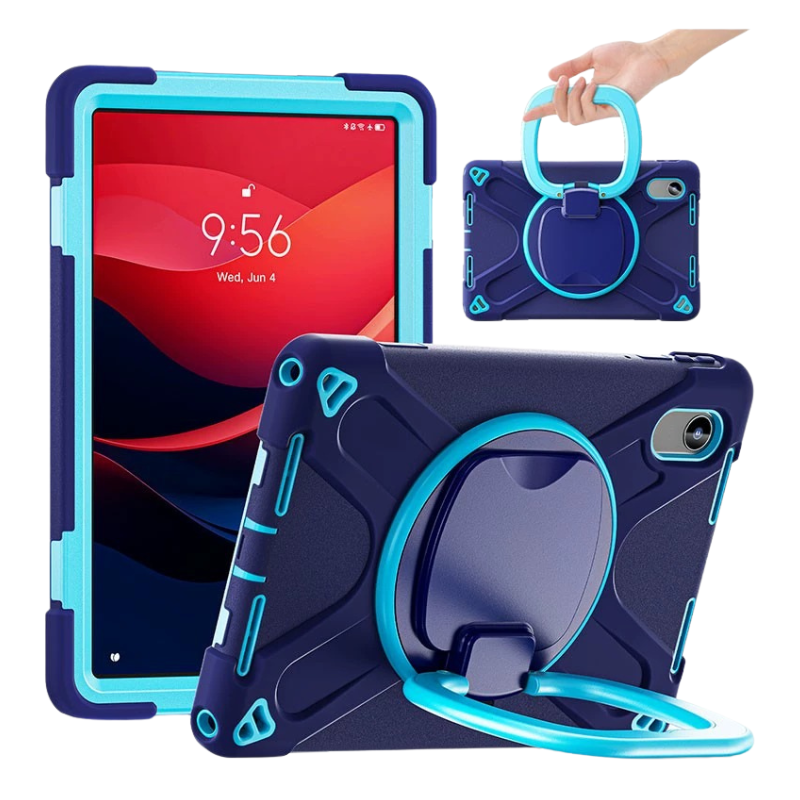 Load image into Gallery viewer, [With Shoulder Strap] Lenovo Idea Tab 11” 2025 (TB336FU/TB336ZU) - 360 Degree Rotation Heavy Duty EVA Kid Friendly Ring Holder Stand Case
