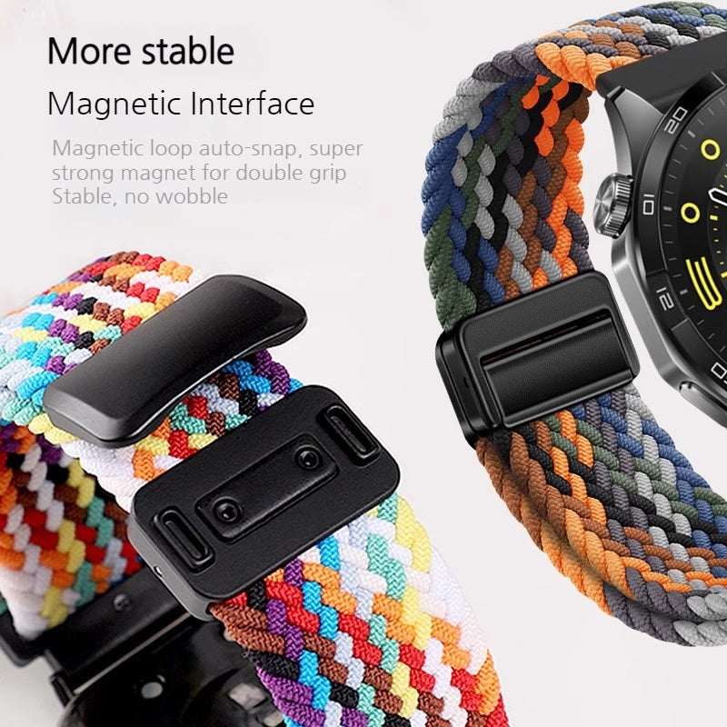 Load image into Gallery viewer, Garmin Forerunner 645/ 645 Music - 20MM Nylon Braided Magnetic Clasp Watch Band - i-Station Mobile Phone &amp; Electronic Device Repair and Accessories
