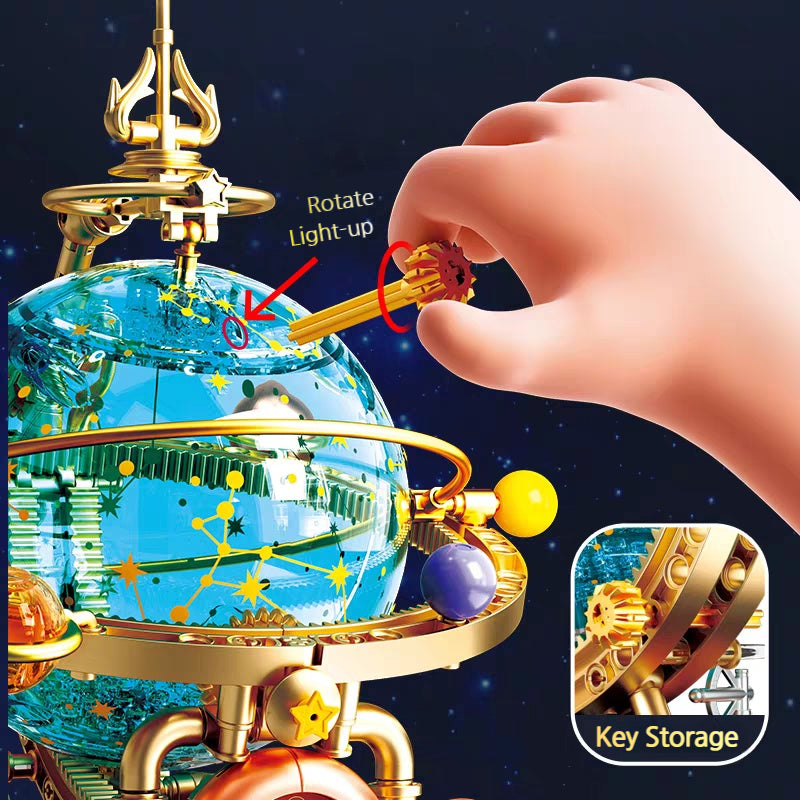 Load image into Gallery viewer, Femibox Kids’ DIY Planet Globe – Educational Building Blocks Ornament
