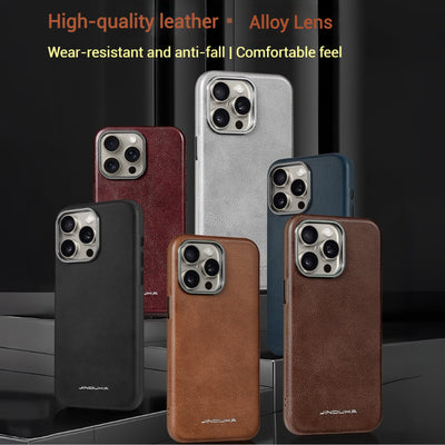 Apple iPhone 17/Air/Pro/Max - Business Retro Shockproof Leather Shockproof Case - i-Station Mobile Phone & Electronic Device Repair and Accessories