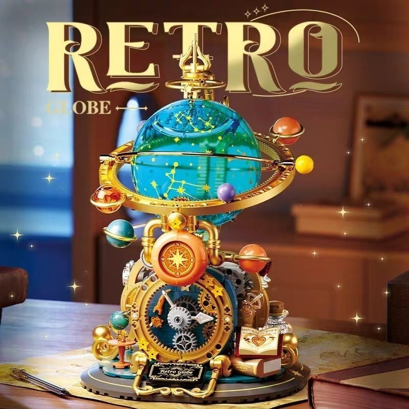 Load image into Gallery viewer, Femibox Kids’ DIY Planet Globe – Educational Building Blocks Ornament
