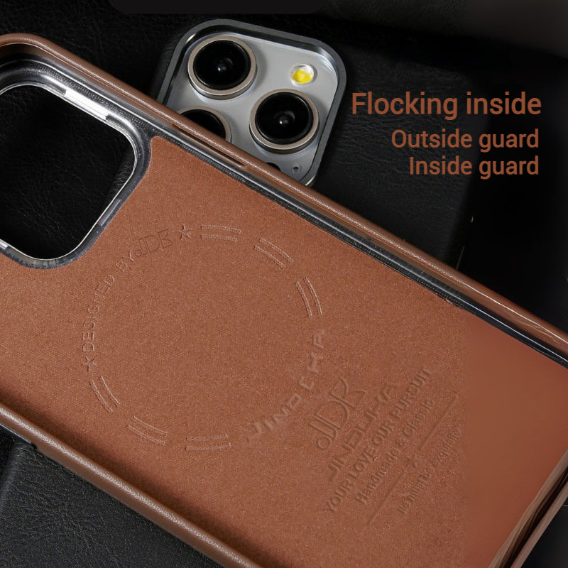Load image into Gallery viewer, Apple iPhone 17/Air/Pro/Max - Business Retro Shockproof Leather Shockproof Case
