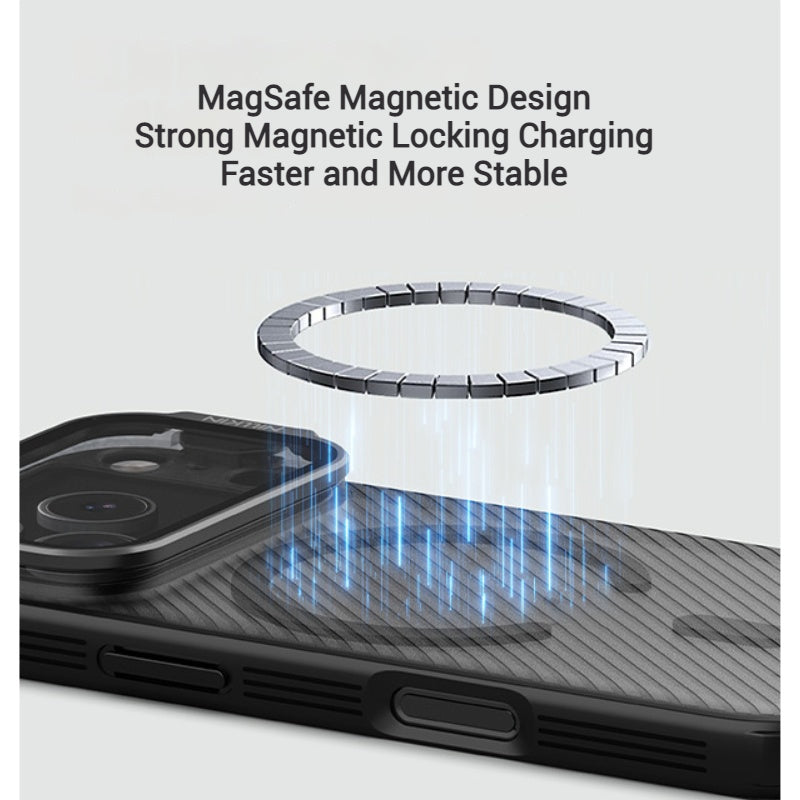 Load image into Gallery viewer, [Pre-order][Magsafe Compatible] Apple iPhone 17 Pro/Pro Max Transparent Shockproof Phone Case with Lens Kickstand
