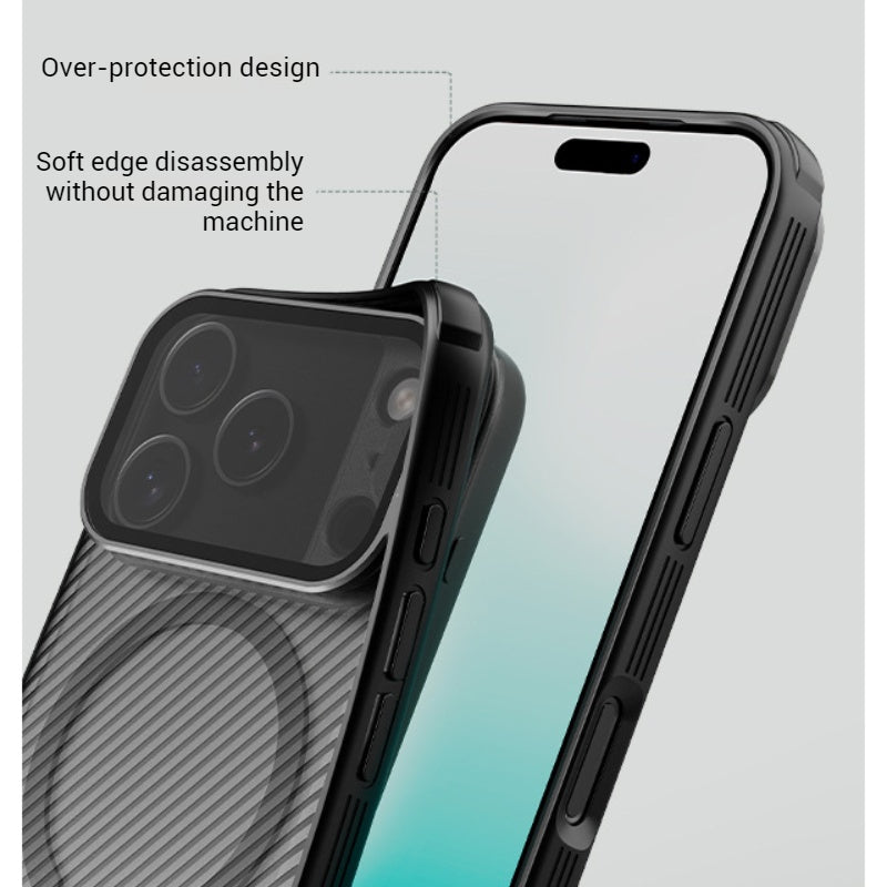 Load image into Gallery viewer, [Pre-order][Magsafe Compatible] Apple iPhone 17 Pro/Pro Max Transparent Shockproof Phone Case with Lens Kickstand
