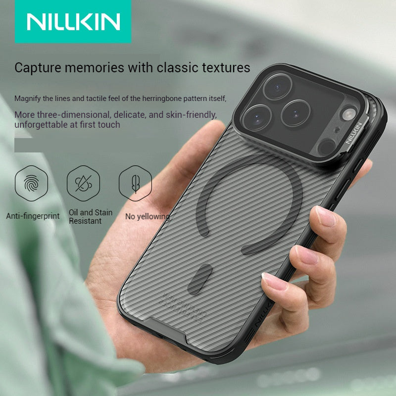Load image into Gallery viewer, [Pre-order][Magsafe Compatible] Apple iPhone 17 Pro/Pro Max Transparent Shockproof Phone Case with Lens Kickstand
