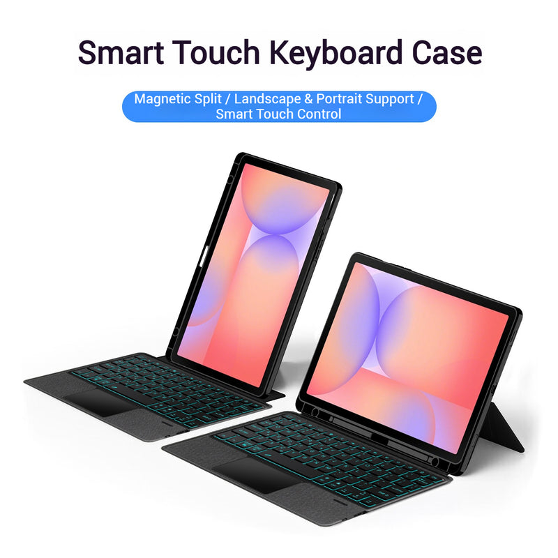 Load image into Gallery viewer, [Detachable] Samsung Galaxy Tab S11 11&quot; (2025) Smart Trackpad Blutooth Wireless Keyboard Case With RGB Backlit
