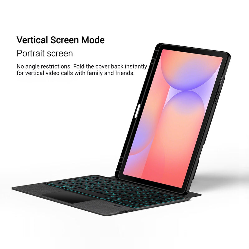 Load image into Gallery viewer, [Detachable] Samsung Galaxy Tab S11 11&quot; (2025) Smart Trackpad Blutooth Wireless Keyboard Case With RGB Backlit
