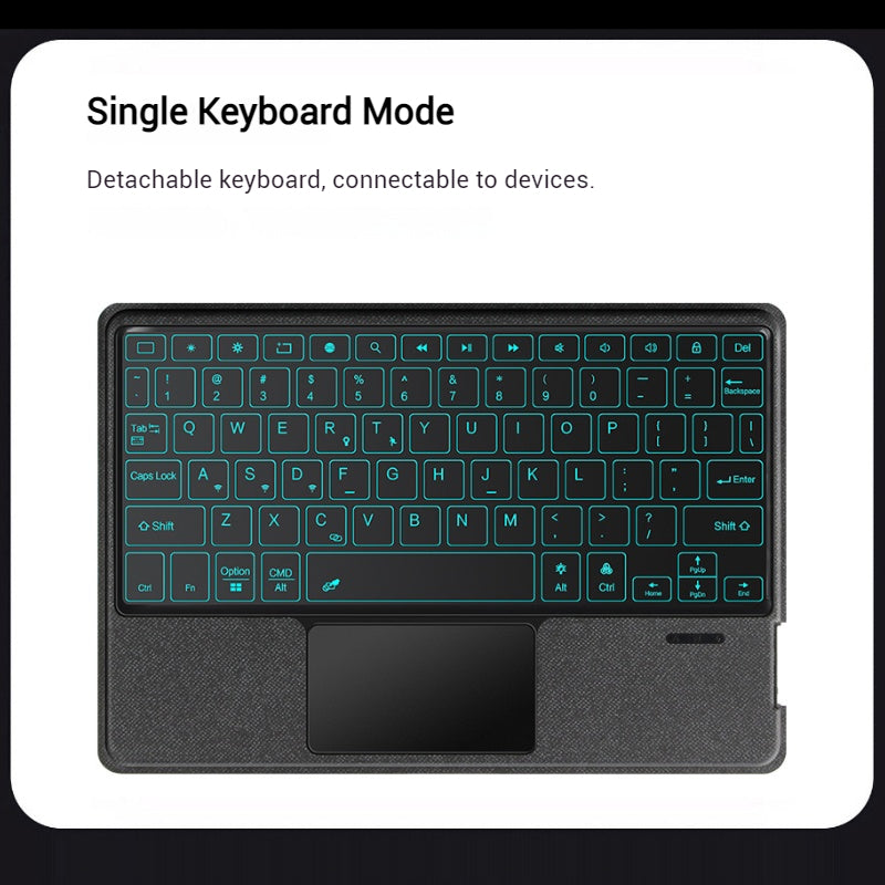 Load image into Gallery viewer, [Detachable] Samsung Galaxy Tab S11 11&quot; (2025) Smart Trackpad Blutooth Wireless Keyboard Case With RGB Backlit
