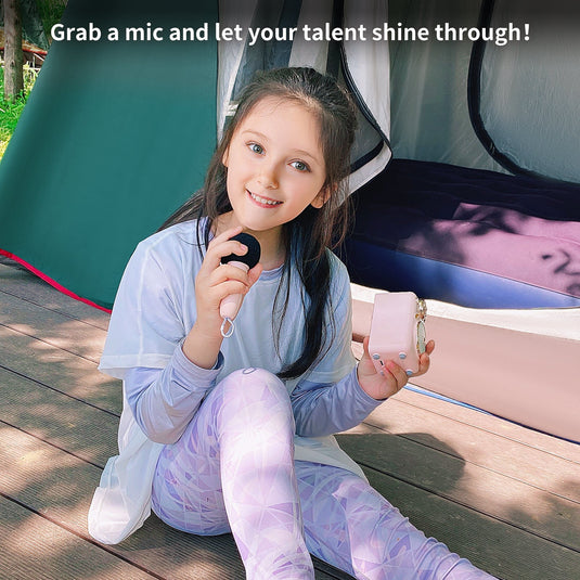 Divoom Fairy-OK Retro Mini Karaoke Bluetooth Speaker With Microphone Girl Perfect Gift