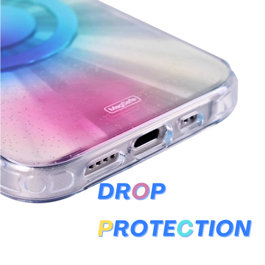 [Magsafe Compatible] [Built-in Stand] Apple iPhone 15/Pro/Pro Max Diamond Magnetic laser Anti-drop BlingBling Series Case