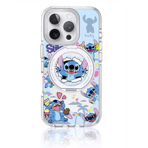 [Magsafe Compatible][Built-in Stand] Apple iPhone 17/Air/Pro/Pro Max Stitch Cute Full-Cover Shockproof Phone Case