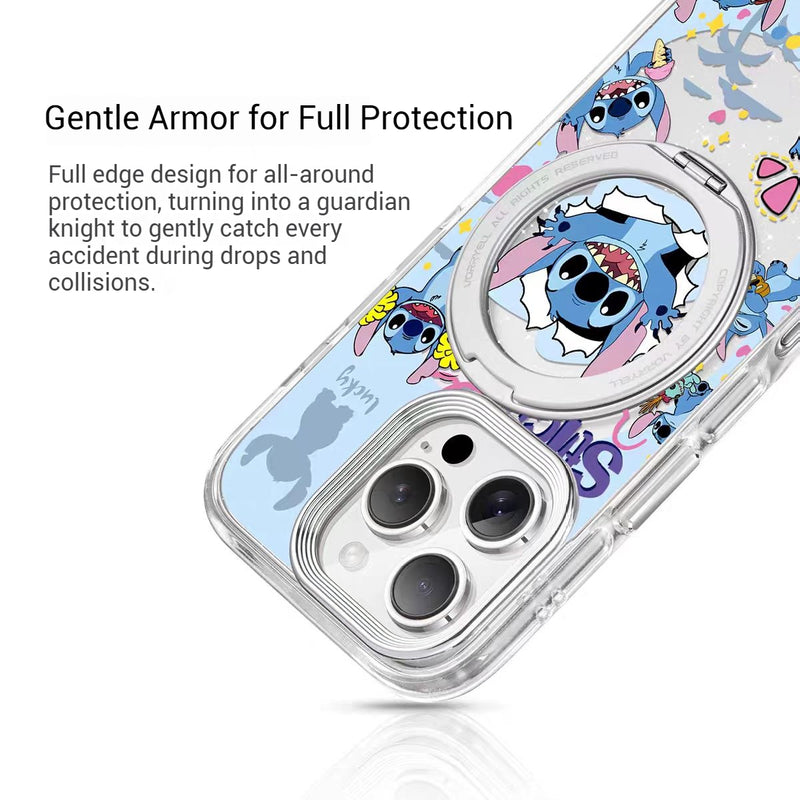 Load image into Gallery viewer, [Magsafe Compatible][Built-in Stand] Apple iPhone 17/Air/Pro/Pro Max Stitch Cute Full-Cover Shockproof Phone Case
