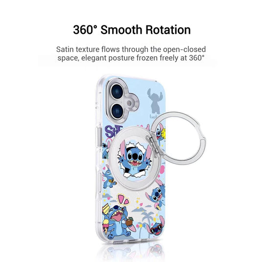 [Magsafe Compatible][Built-in Stand] Apple iPhone 17/Air/Pro/Pro Max Stitch Cute Full-Cover Shockproof Phone Case