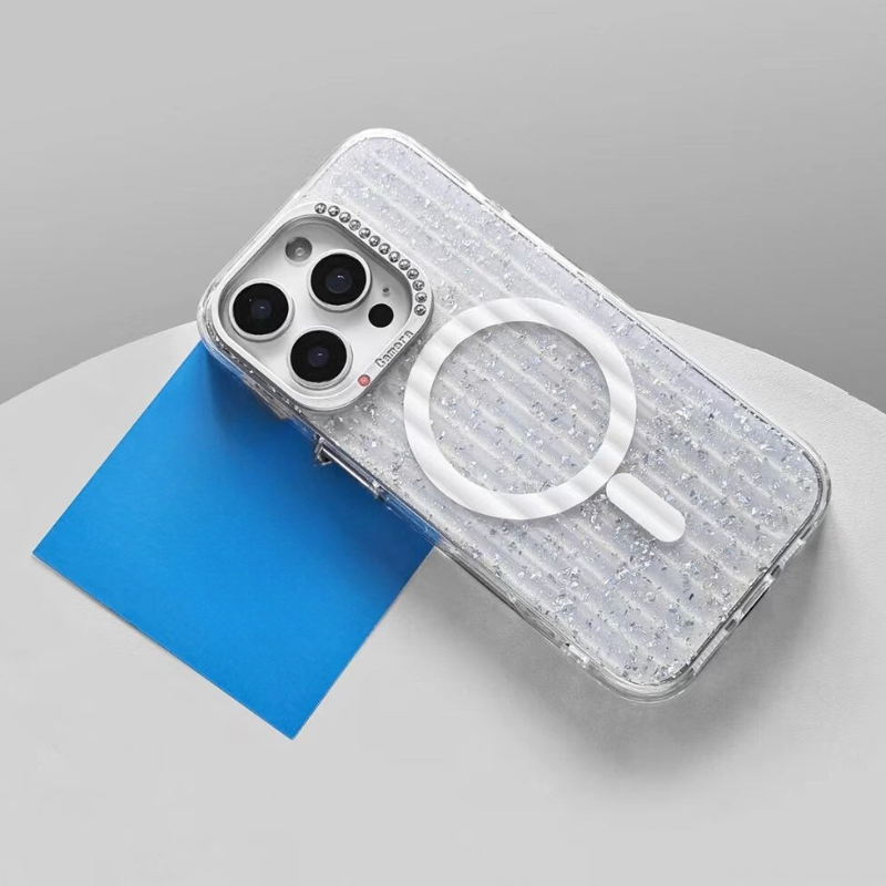 Load image into Gallery viewer, [Magsafe Compatible] Apple iPhone 17/Air/Pro/Pro Max Glitter Full-Cover Shockproof Phone Case
