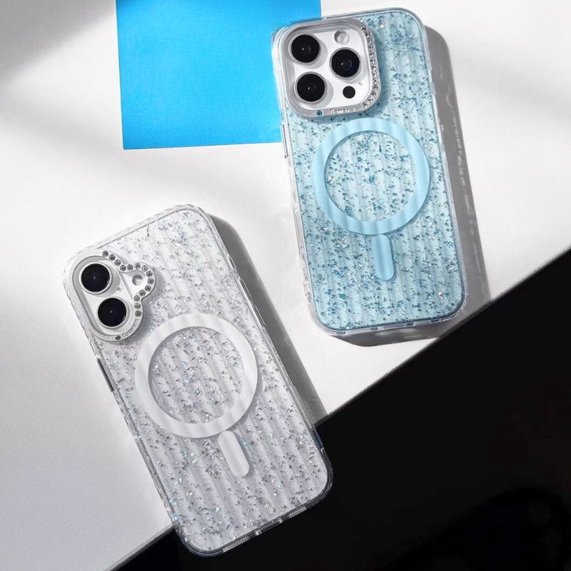 Load image into Gallery viewer, [Magsafe Compatible] Apple iPhone 17/Air/Pro/Pro Max Glitter Full-Cover Shockproof Phone Case
