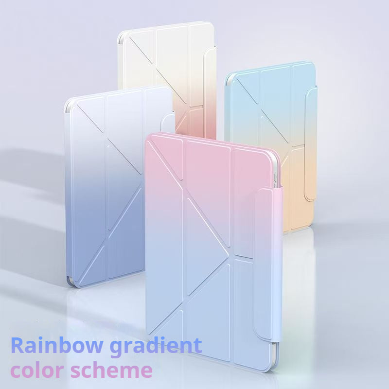 Load image into Gallery viewer, [Detachable] Apple iPad 7/8/9 10.2&#39;&#39; 7/8/9th Gen (2019/2020/2021) 720° Rotatable Gradient Full-cover Case With Pen Slot
