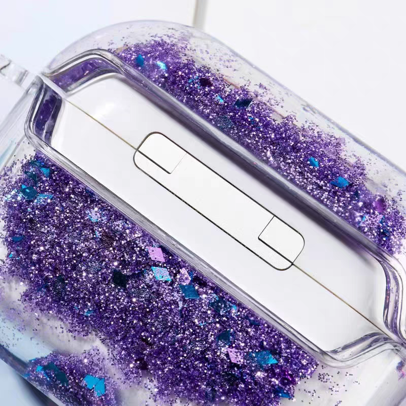 Load image into Gallery viewer, Apple AirPods Pro 2 -  Glitter Sand Flowing Transparent Full-Wrap Anti-Drop Hard Case
