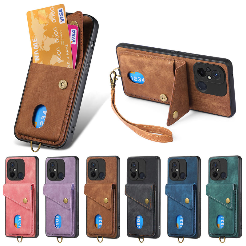 Load image into Gallery viewer, [With Lanyard] Xiaomi Redmi K60 Ultra/Pro Leather Card Holder Full-Wrap Shockproof Wallet Series Case
