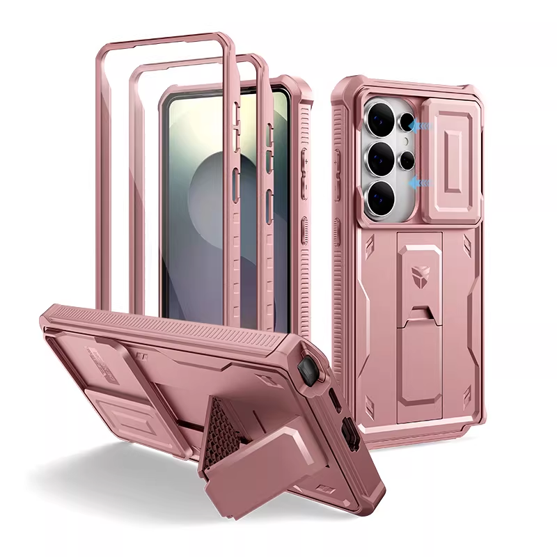 Load image into Gallery viewer, [With Slide Camera Cover][Built-in Stand] Samsung Galaxy S26/Plus/Ultra - Dexnor Military Grade Heavy-Duty Shockproof Rugged Case
