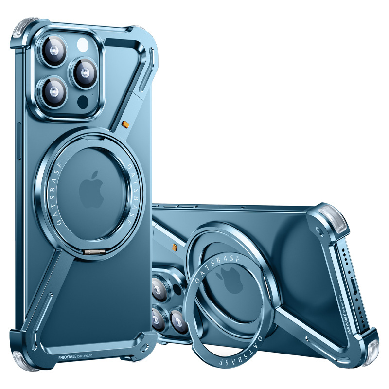 Load image into Gallery viewer, [Magsafe Compatible][360° Rotating Stand] Apple iPhone 17/Air/Pro/Pro Max Metal Stand Borderless Shockproof Case - i-Station Mobile Phone &amp; Electronic Device Repair and Accessories
