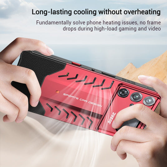 ZTE nubia Red Magic 10S Pro / 10S Pro Plus - Metal Heat Dissipation Clip-On Frameless Shockproof Phone Case