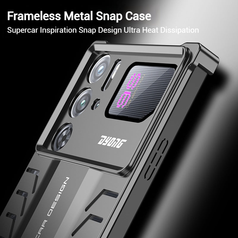 Load image into Gallery viewer, ZTE nubia Red Magic 10S Pro / 10S Pro Plus - Metal Heat Dissipation Clip-On Frameless Shockproof Phone Case
