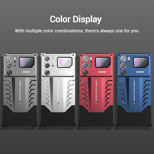 ZTE nubia Red Magic 10S Pro / 10S Pro Plus - Metal Heat Dissipation Clip-On Frameless Shockproof Phone Case