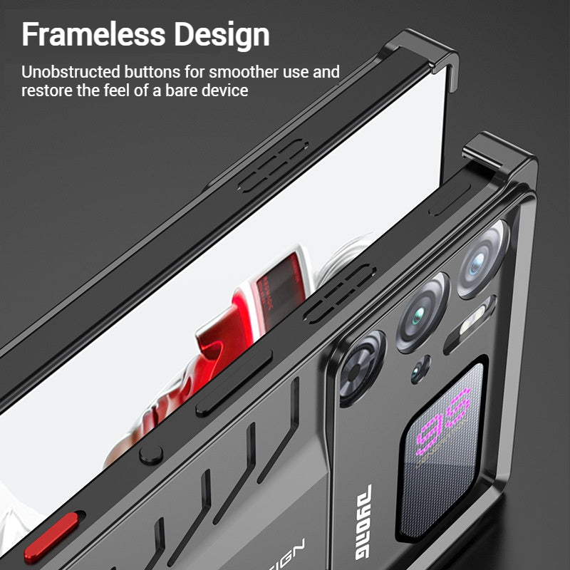 Load image into Gallery viewer, ZTE nubia Red Magic 10S Pro / 10S Pro Plus - Metal Heat Dissipation Clip-On Frameless Shockproof Phone Case
