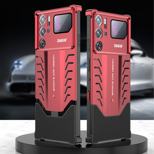 ZTE nubia Red Magic 10S Pro / 10S Pro Plus - Metal Heat Dissipation Clip-On Frameless Shockproof Phone Case