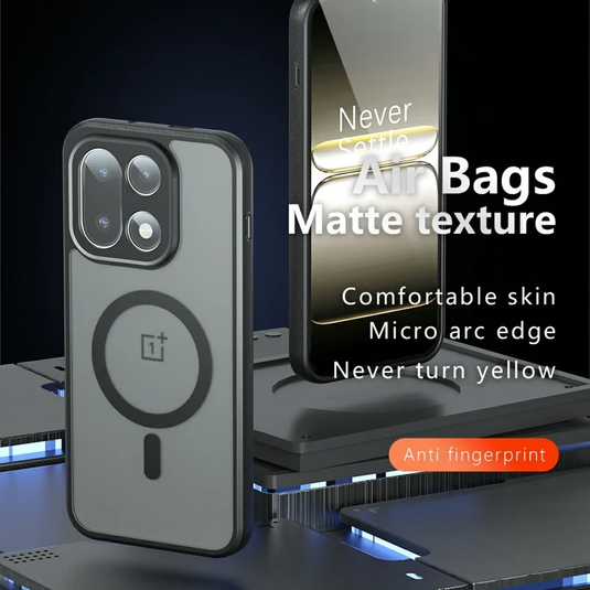 [Magsafe Compatible] OnePlus 15 5G Translucent Matte Shockproof Essential Case