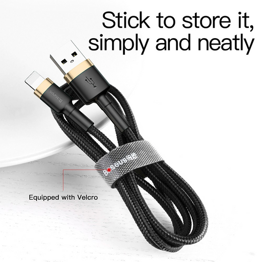 Baseus Cafule Fast Charge USB Data Charging Cable for iPhone 2M