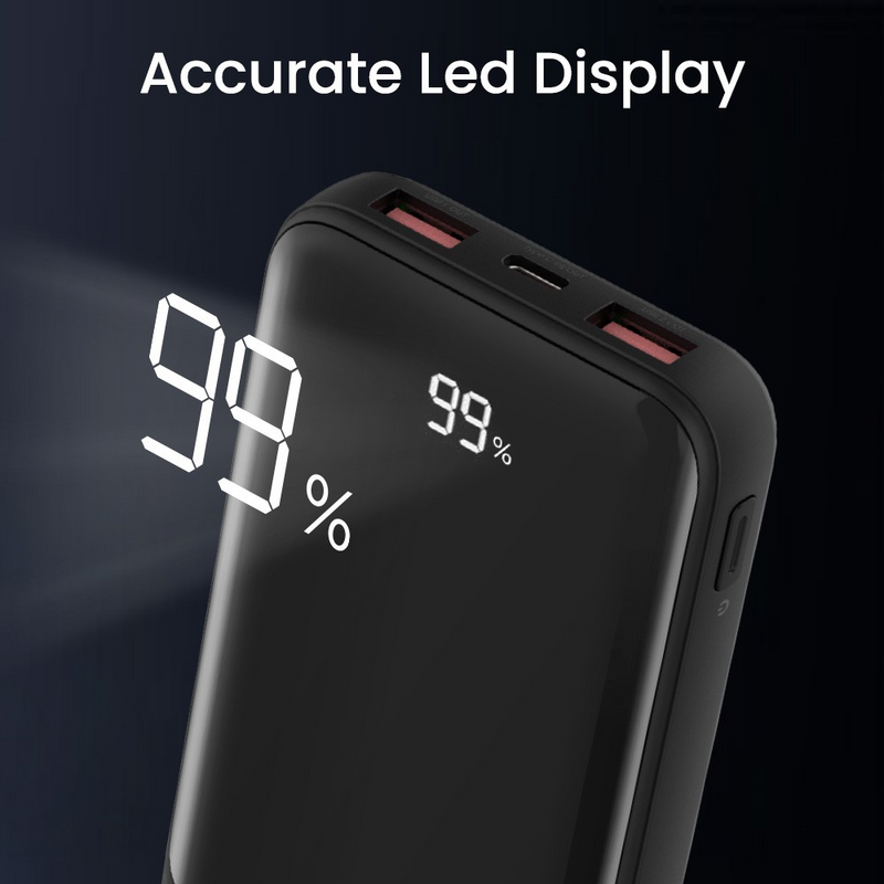 Load image into Gallery viewer, iQuick POWER SQUARE 0 Digital Display Power Bank 10000mAh 22.5W
